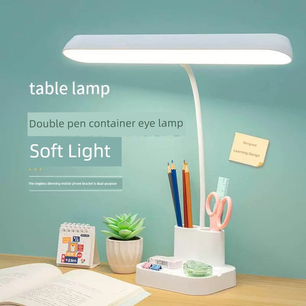 LED Eye Protection Desk Lamp Bedside Lamp Rechargeable Student Study Dormitory Reading Lamp Bedroom Small Night Lamp